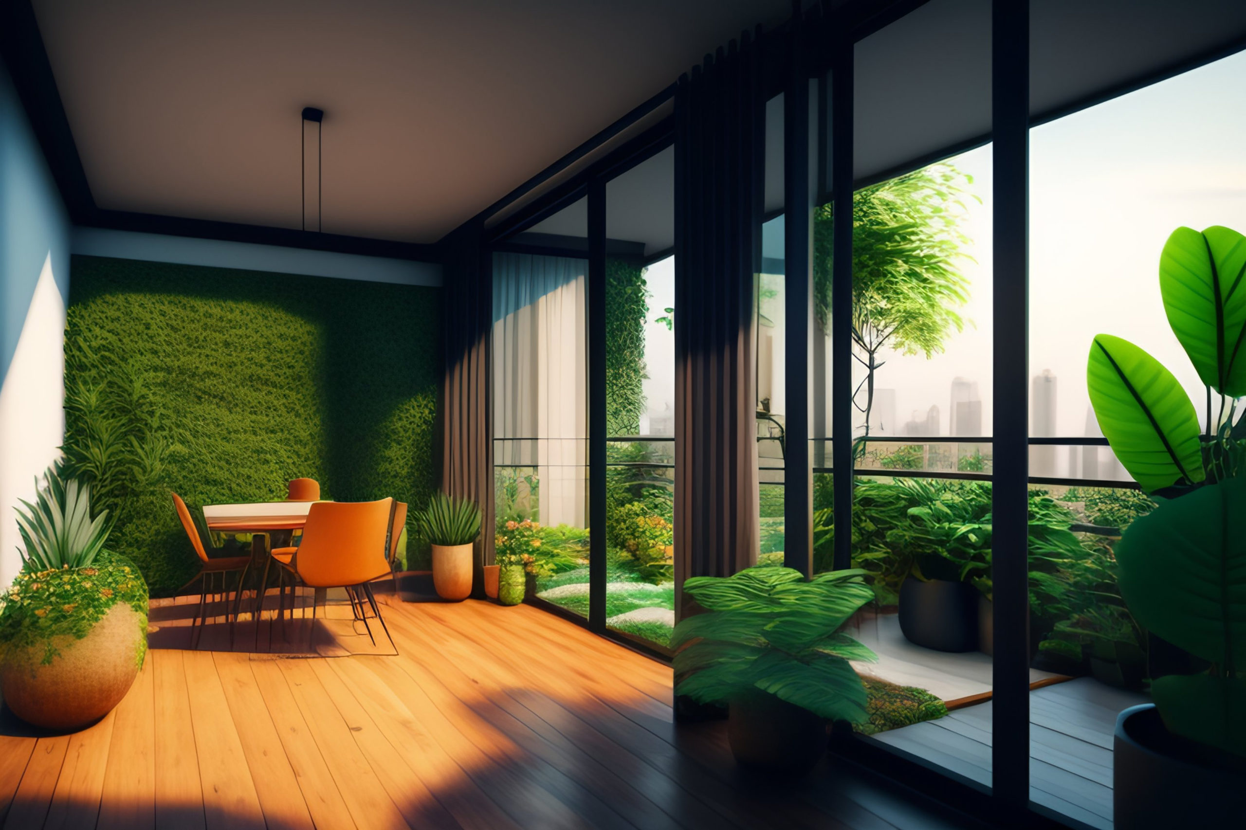 Exterior View of a house highlighting stunning landscaping and modern interior and exterior design.